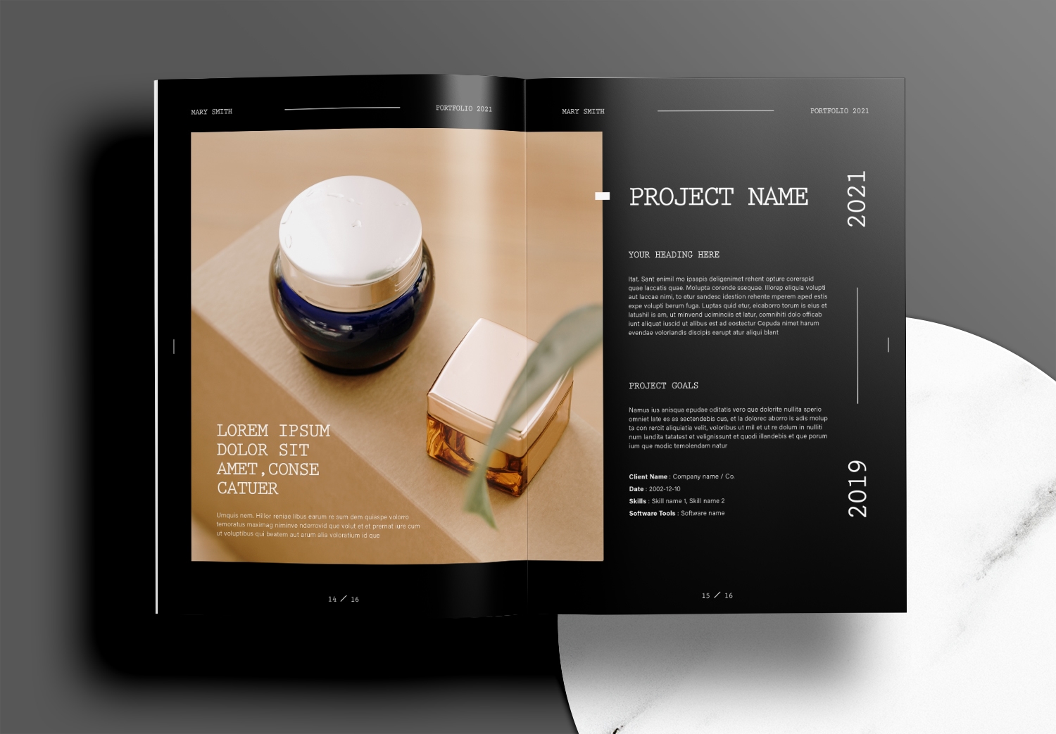 Free Download Graphic Design Portfolio Layout InDesign Template