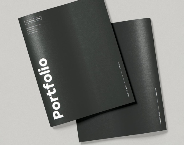 Cover Preview of Minimalist Portfolio Brochure Layout Template