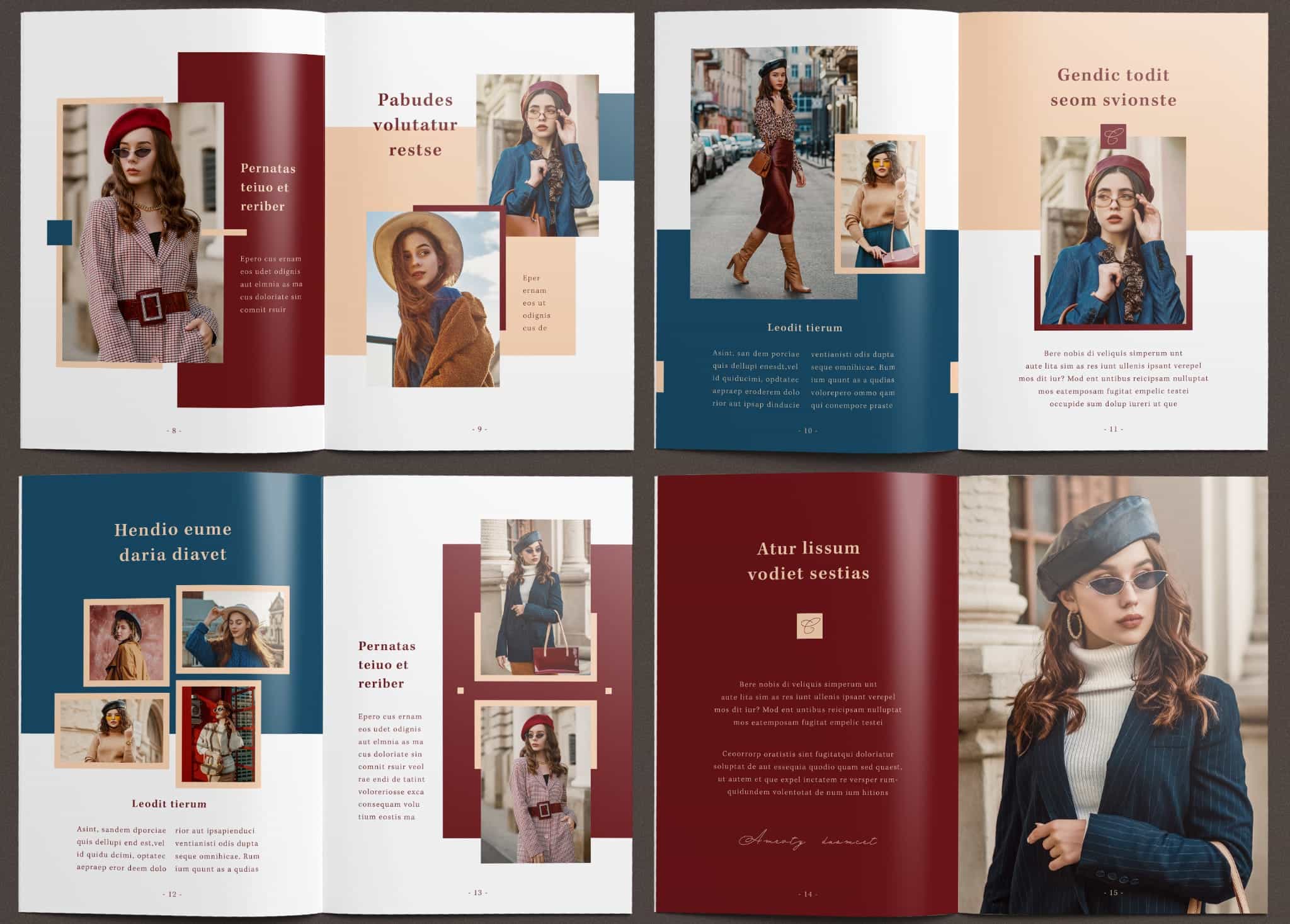 Modern Magazine Layout Template