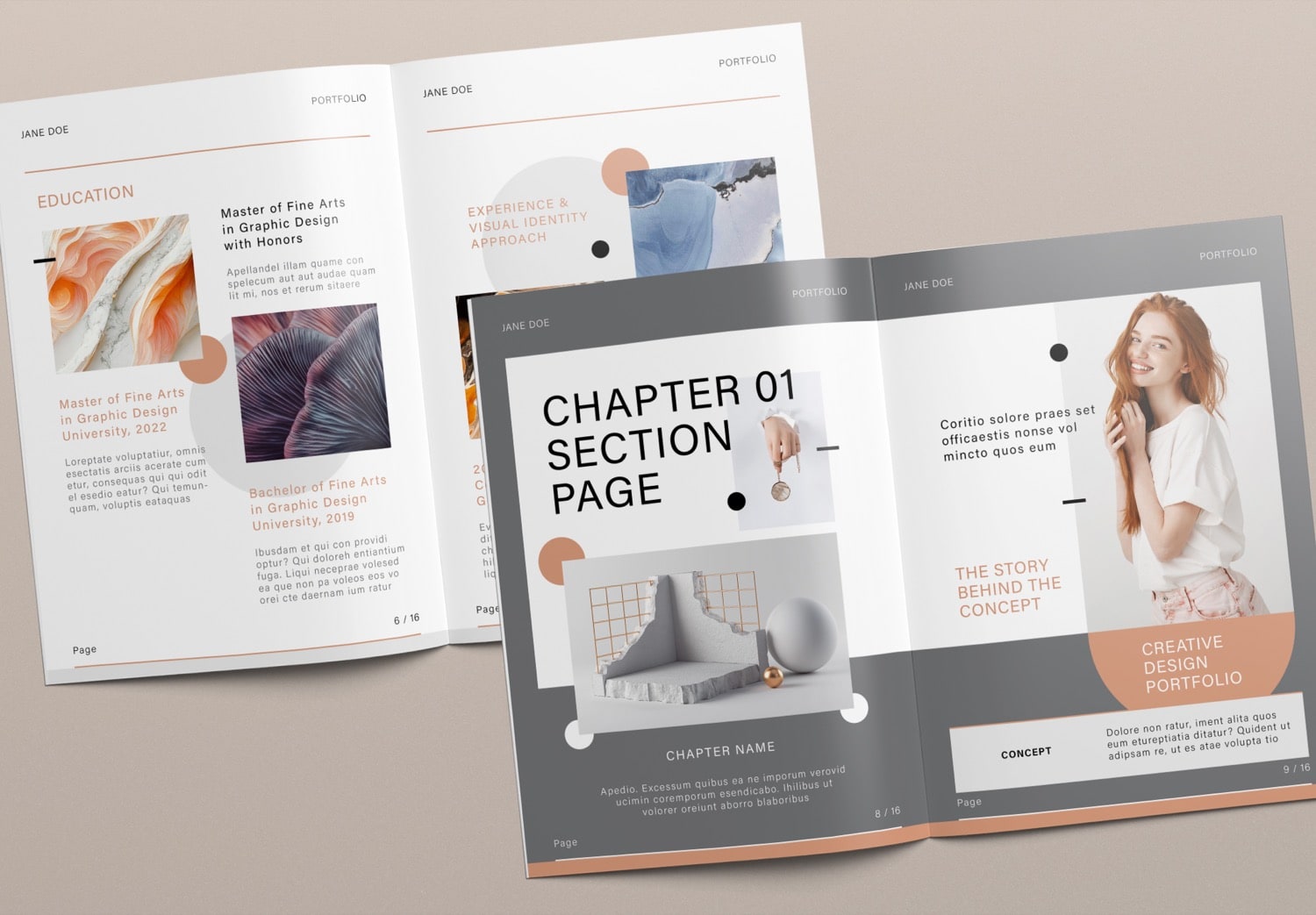 Preview of Creative Design Portfolio Template