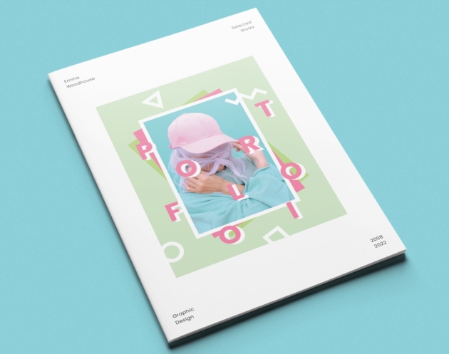 Cover Preview of Free Minimal Pastel Green and Pink Portfolio Template