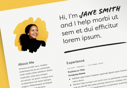 Featured of Download Clean Minimal Resume Layout Template