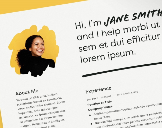 Featured of Download Clean Minimal Resume Layout Template