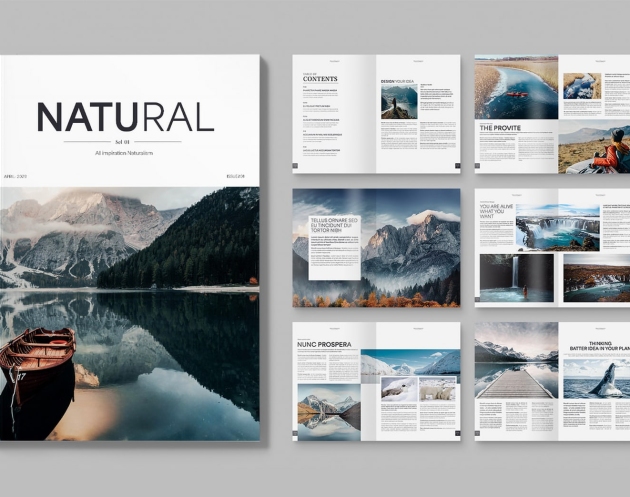 Featured of Magazine Layout Template