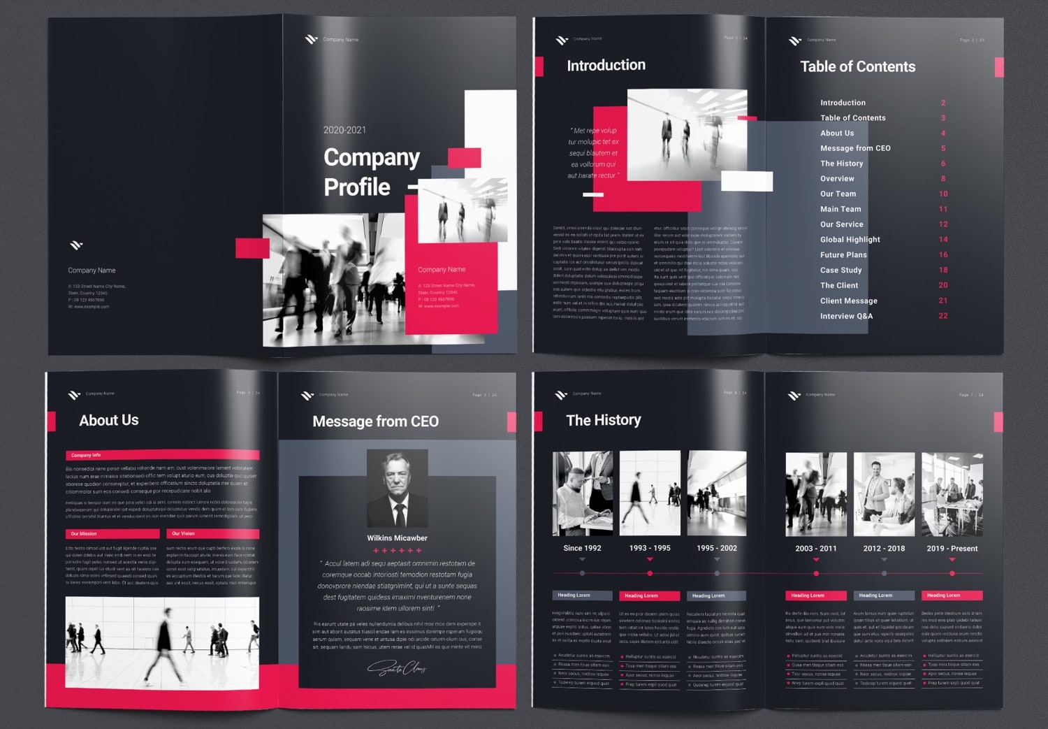 Preview Page 1-7 of Free Download Company Profile Template