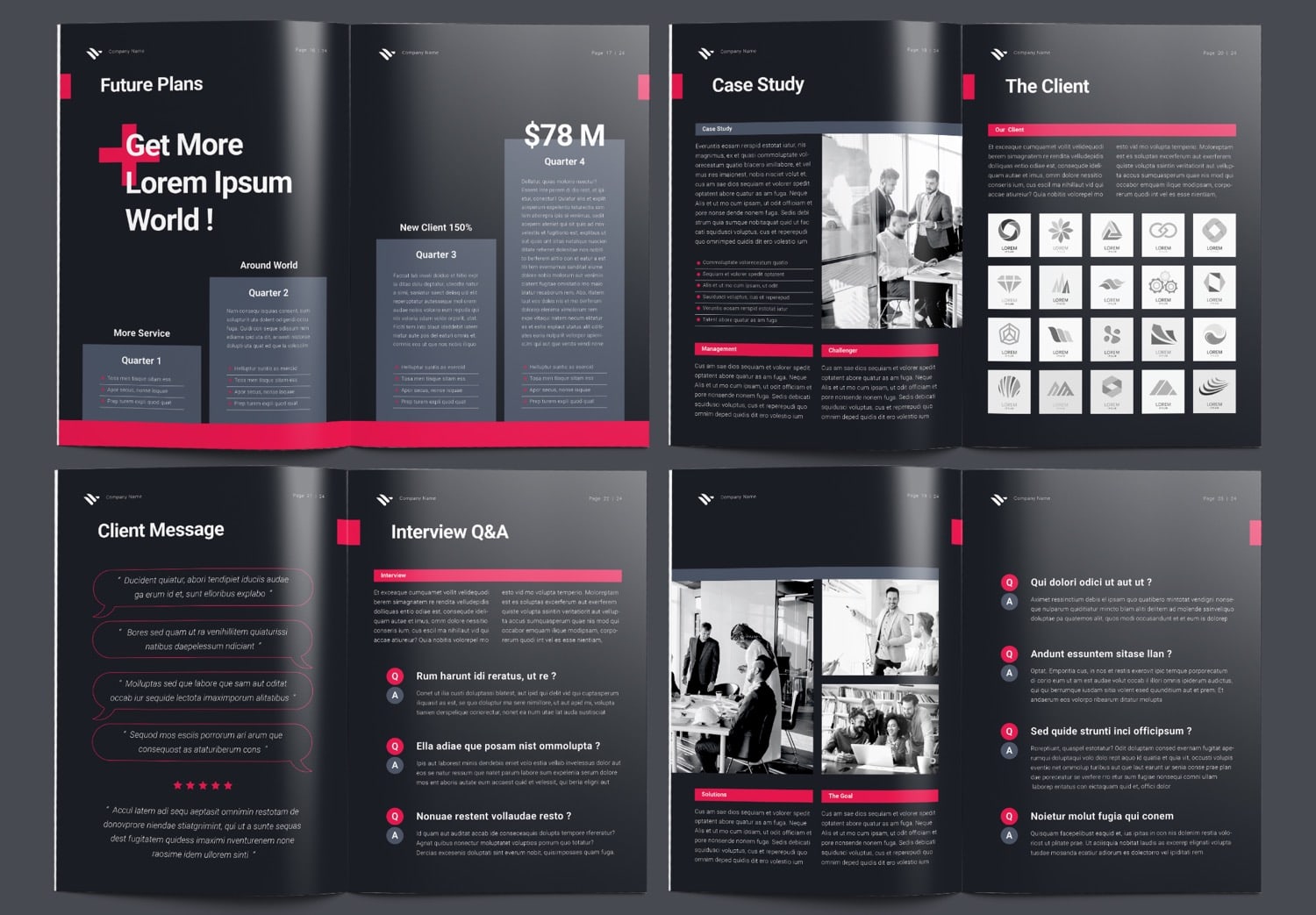 Preview Page 16-24 of Free Download Company Profile Template