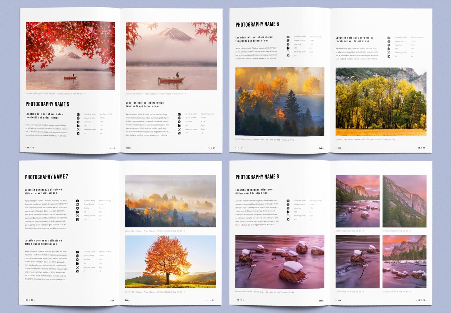 Preview Pages 16-24 of Free Download Photobook Design Template