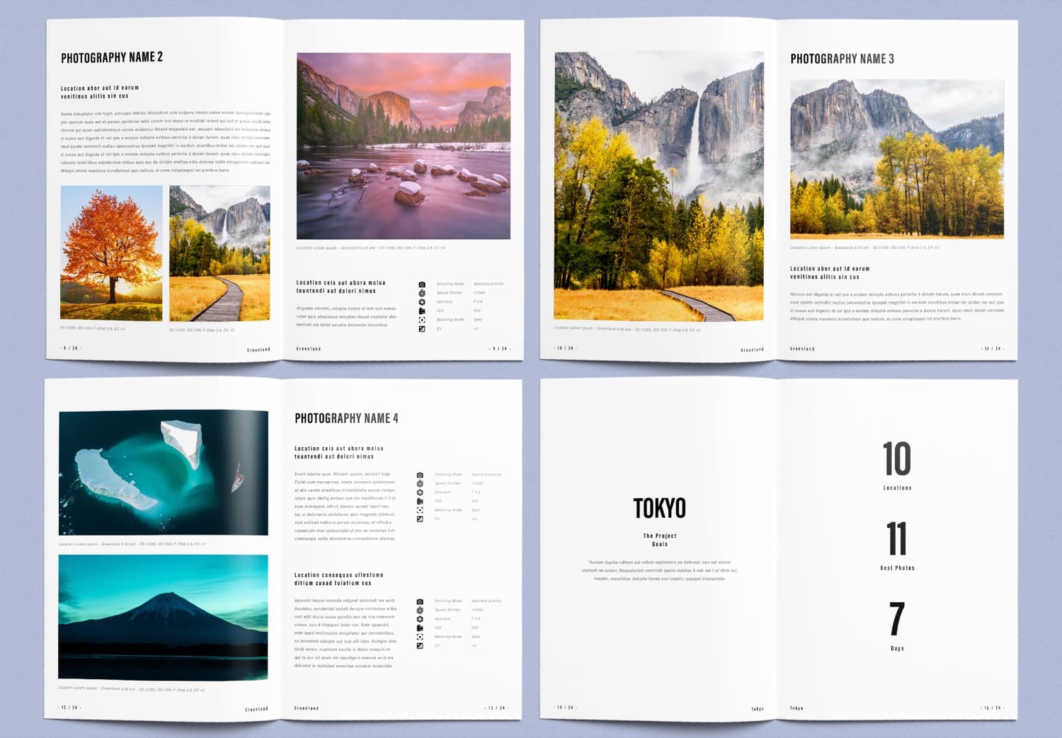 Preview Pages 8-15 0f Free Download Photobook Design Template