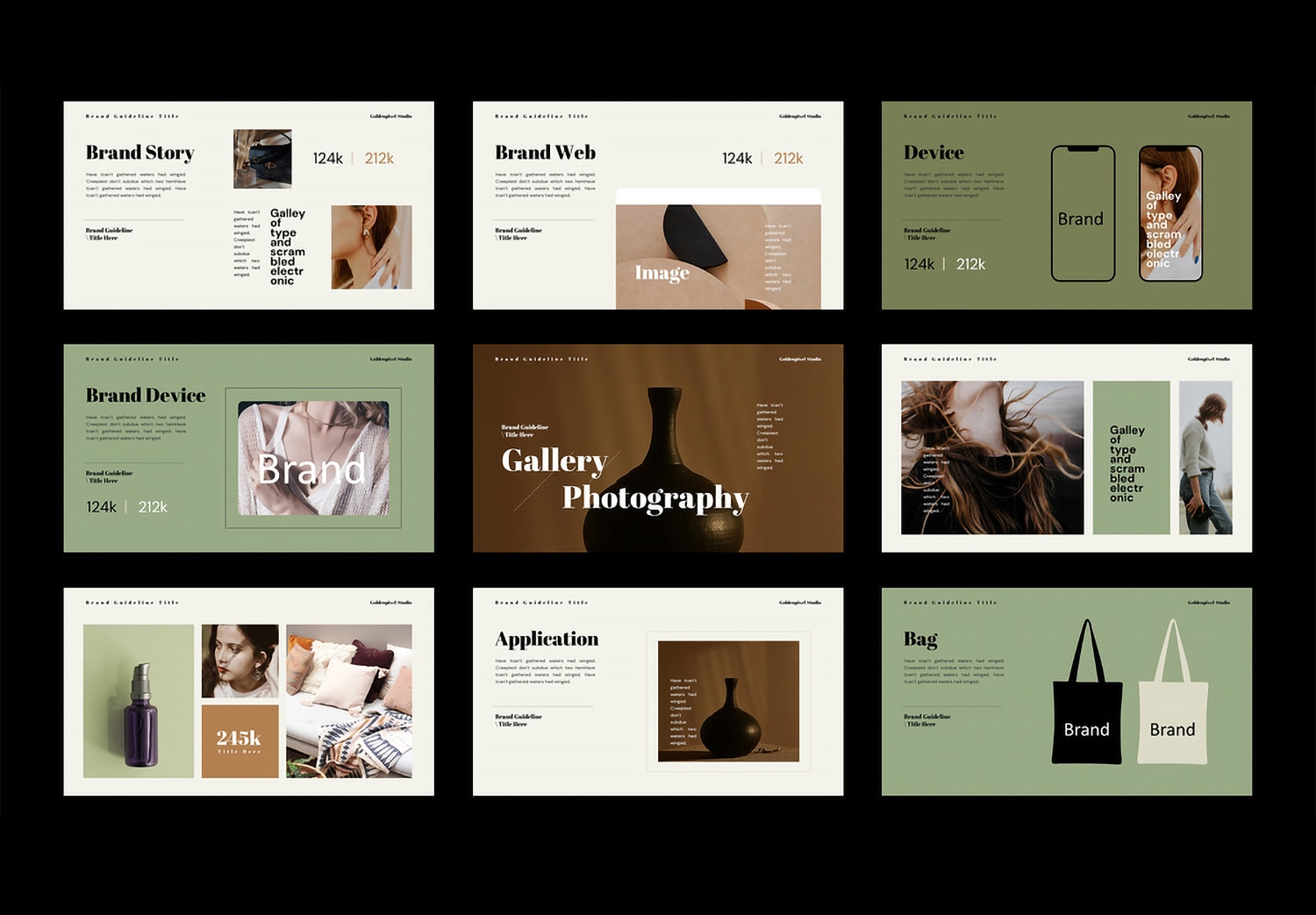 Preview Set3 of Download Brand Guideline Layout Template