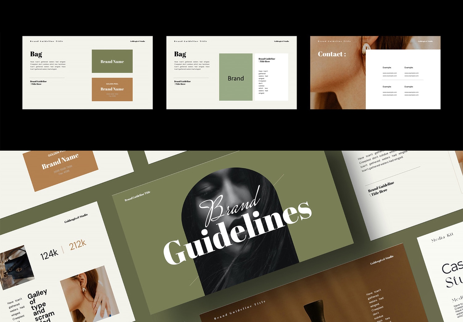 Close Up of Download Brand Guideline Layout Template