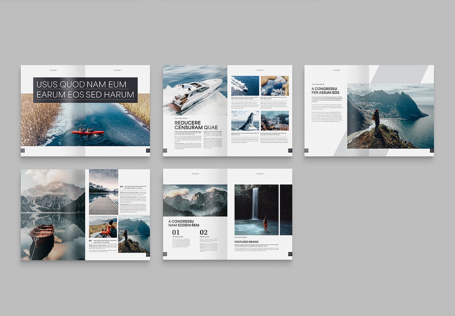 Preview set 2 of Magazine Layout Template
