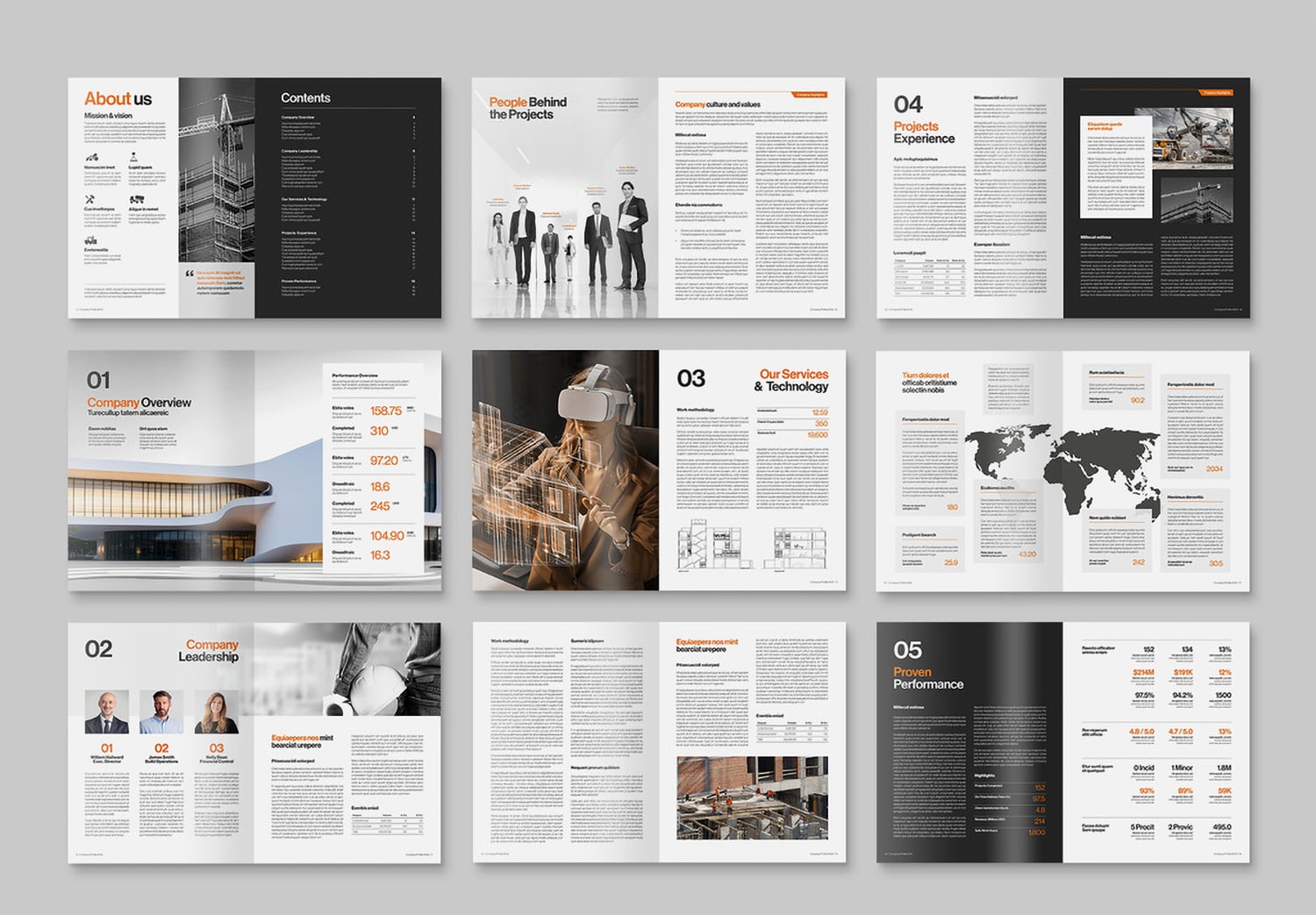 Preview set of Company Profile Template